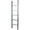 Ekena Millwork 19"W x 72"H x 3 1/2"D Vintage Farmhouse 5 Rung Ladder, Barnwood Decor Collection, Driftwood Blue DECR019X072X04LDRBU - alternate 4